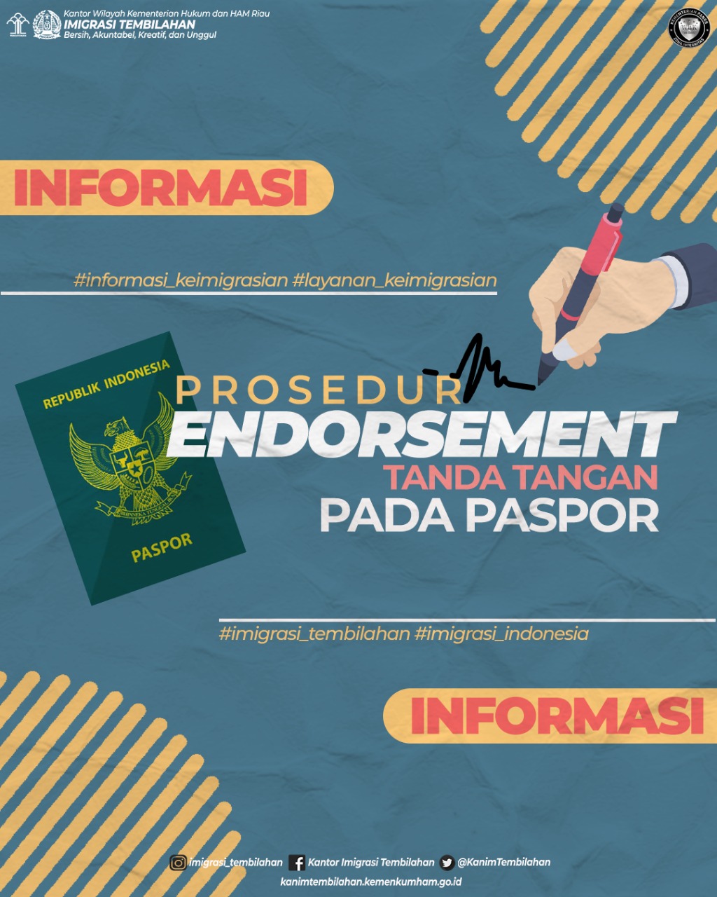 Prosedur Endorsement Tanda Tangan pada Paspor